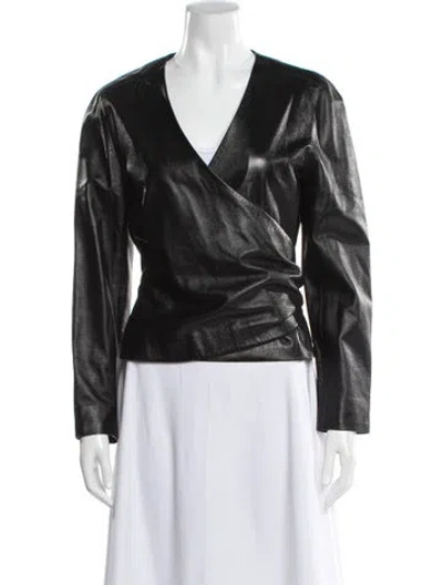 Pre-owned Richard Tyler Vintage 2000's Blouse In Black