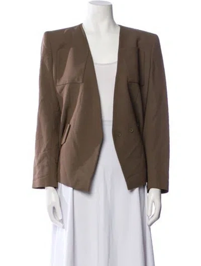 Pre-owned Richard Tyler Vintage 2000's Jacket In Brown