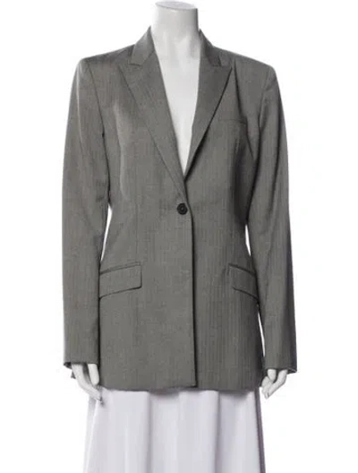 Pre-owned Richard Tyler Vintage Collection Blazer In Gray
