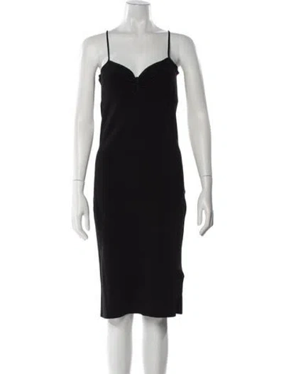 Pre-owned Richard Tyler Vintage Knee-length Dress In Black