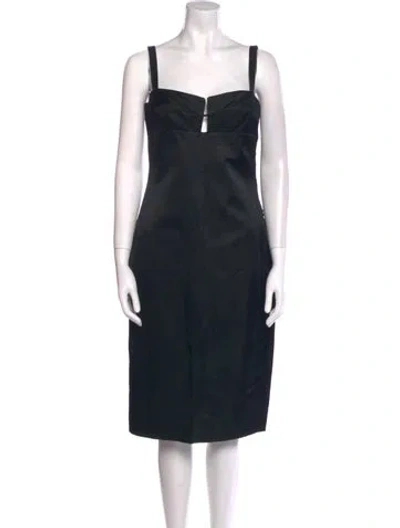 Pre-owned Richard Tyler Vintage Knee-length Dress In Black