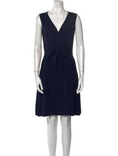 Pre-owned Richard Tyler Vintage Knee-length Dress In Blue