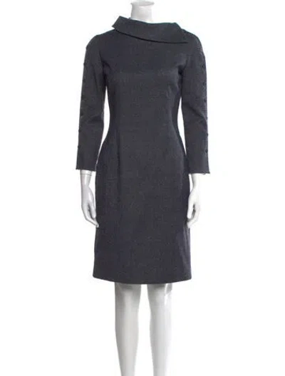 Pre-owned Richard Tyler Vintage Knee-length Dress In Blue