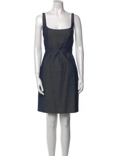 Pre-owned Richard Tyler Vintage Knee-length Dress In Blue