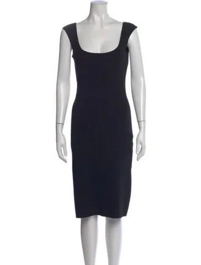 Pre-owned Richard Tyler Vintage Knee-length Dress In Blue