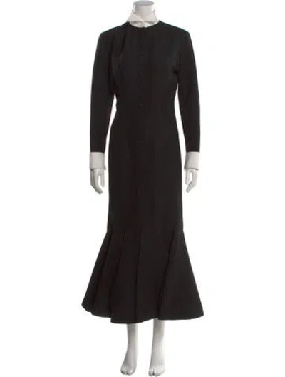 Pre-owned Richard Tyler Vintage Long Dress In Black