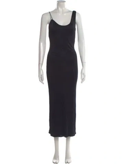 Pre-owned Richard Tyler Vintage Long Dress In Black