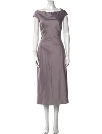 Pre-owned Richard Tyler Vintage Long Dress In Purple