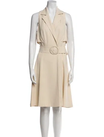 Pre-owned Richard Tyler Vintage Midi Length Dress In Neutral
