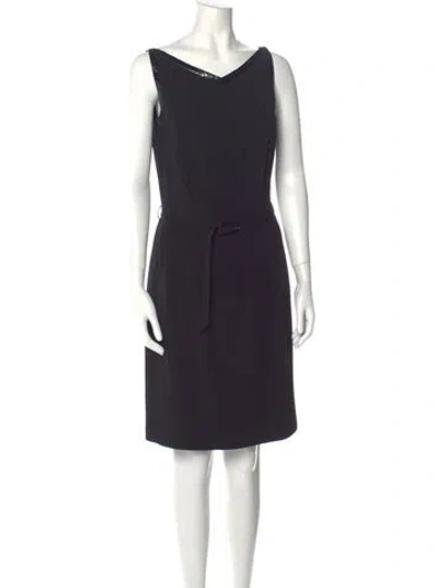 Pre-owned Richard Tyler Vintage Mini Dress In Black