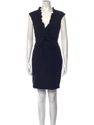 Pre-owned Richard Tyler Vintage Mini Dress In Black