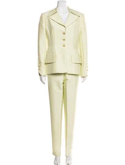 Pre-owned Richard Tyler Vintage Pantsuit In Green