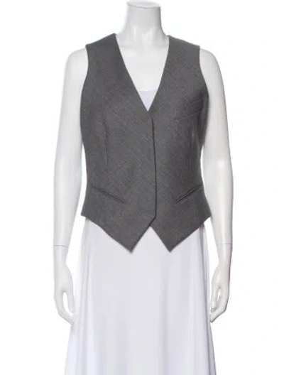 Pre-owned Richard Tyler Vintage Printed Vest In Purple