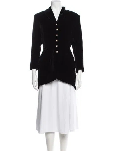 Pre-owned Richard Tyler Vintage Silk Jacket In Black