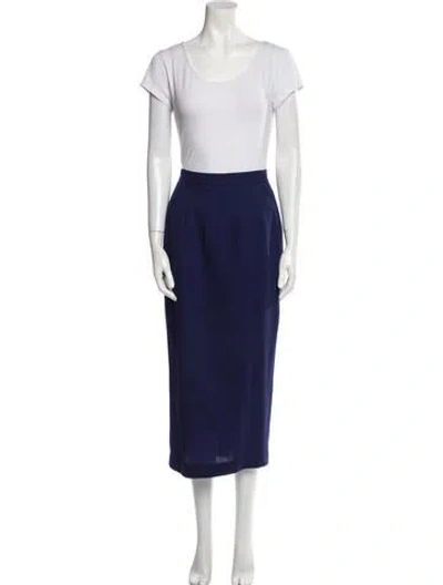 Pre-owned Richard Tyler Vintage Skirt Suit In Blue