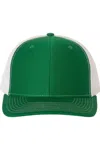 Richardson Adjustable Snapback Trucker Cap In Green
