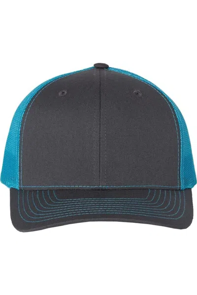 Richardson Adjustable Snapback Trucker Cap In Blue