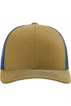 Richardson Adjustable Snapback Trucker Cap In Brown