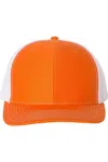Richardson Adjustable Snapback Trucker Cap In Red