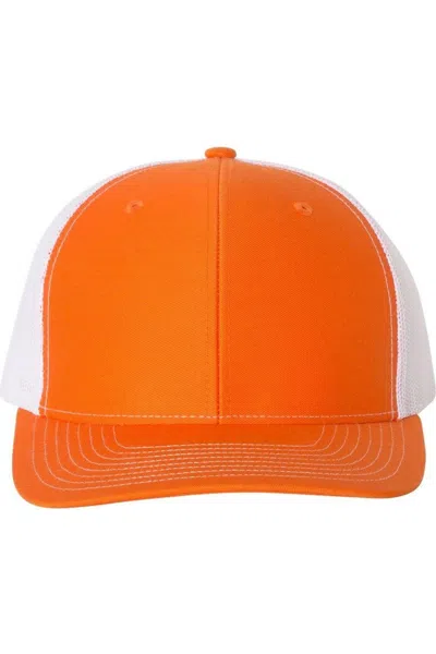Richardson Adjustable Snapback Trucker Cap In Red