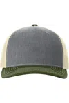 Richardson Five-panel Trucker Cap In Green