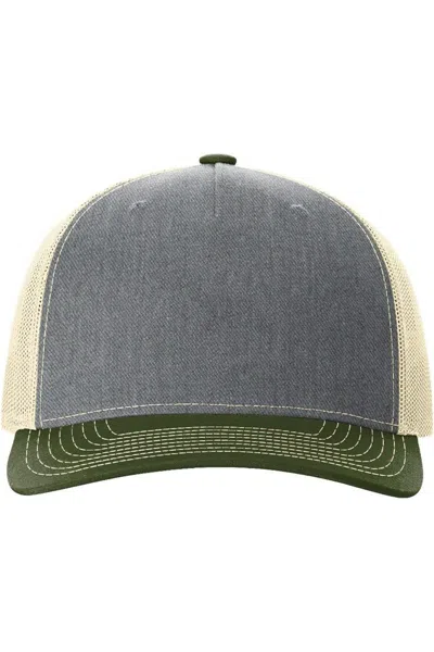 Richardson Five-panel Trucker Cap In Green