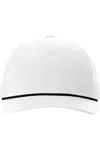 Richardson Five-panel Trucker With Rope Cap In White