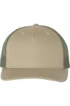Richardson Five-panel Trucker Cap In Green