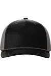 Richardson Five-panel Trucker With Rope Cap In Black