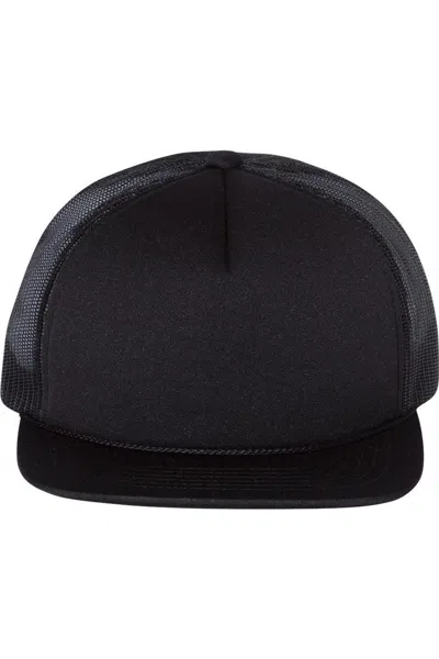 Richardson Foam Trucker Cap In Black