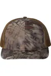 Richardson Patterned Snapback Trucker Cap In Multi