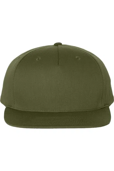 Richardson Pinch Front Twill Back Trucker Cap In Red