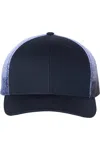 Richardson Printed Mesh-back Trucker Cap In Blue
