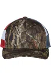 Richardson Printed Mesh-back Trucker Cap In Multi