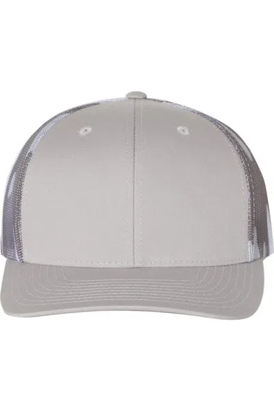 Richardson Printed Mesh-back Trucker Cap In Gray