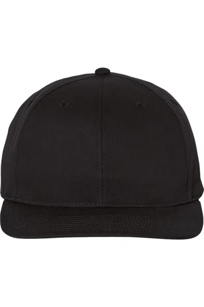 Richardson Pro Twill Snapback Cap In Black