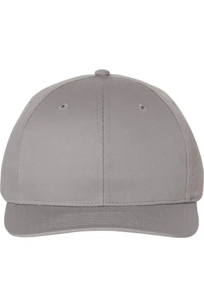 Richardson Pro Twill Snapback Cap In Grey