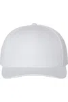 Richardson Pro Twill Snapback Cap In White