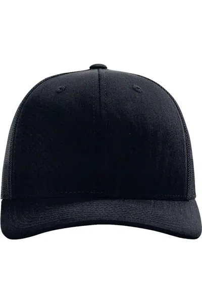 Richardson Recycled Trucker Cap In Black