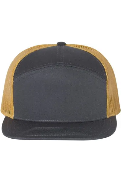 Richardson Seven-panel Trucker Cap In Black