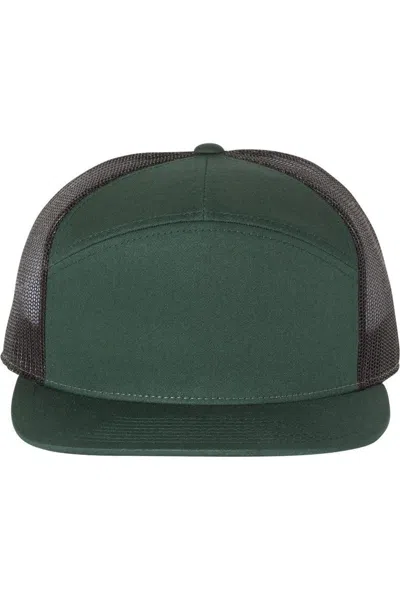 Richardson Seven-panel Trucker Cap In Black