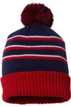 Richardson Stripe Pom Cuffed Beanie In Multi