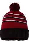 Richardson Stripe Pom Cuffed Beanie In Multi