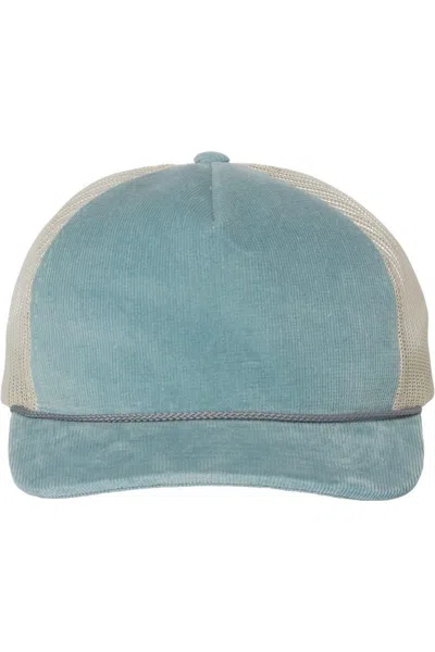 Richardson Troutdale Corduroy Trucker Cap In Blue