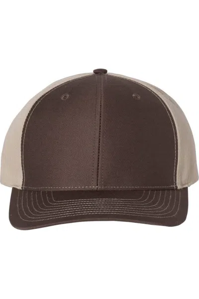 Richardson Twill Back Trucker Cap In Brown