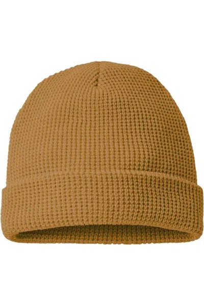 Richardson Waffle Cuffed Beanie In Burgundy