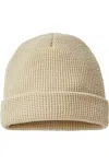 Richardson Waffle Cuffed Beanie In Grey