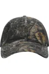 Richardson Washed Printed Trucker Cap In Black