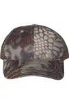 Richardson Patterned Snapback Trucker Cap In Brown