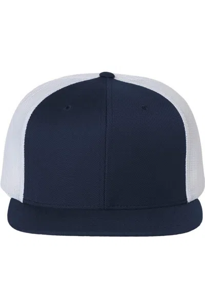 Richardson Wool Blend Flat Bill Trucker Cap In Multi
